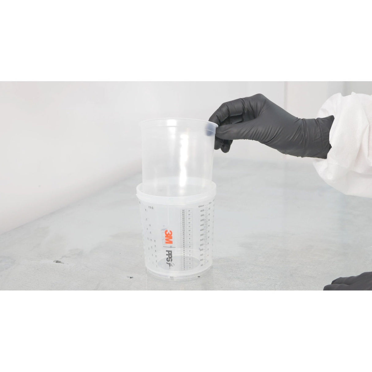3M 26114 PPS Spray Cup System Kit, Mini, 6.8 oz, 200 Micron Filter (7100284553) - 8