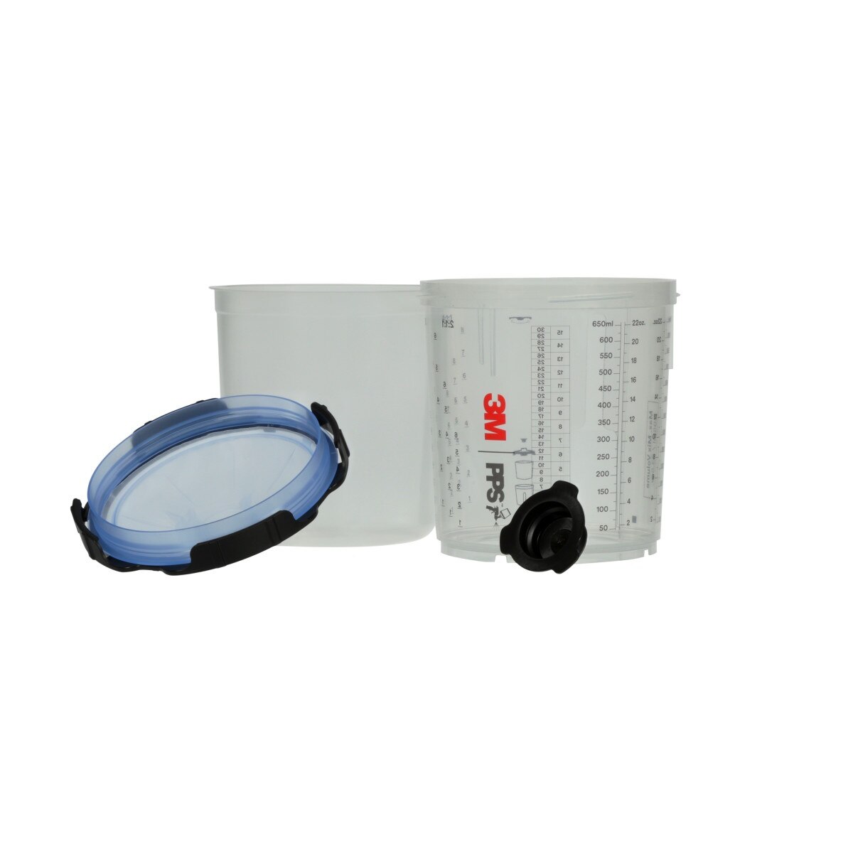 3M 26301 PPS Spray Cup System Kit, Standard, 22 oz, 650 mL, 125 Micron Filter (7100284556) - 3