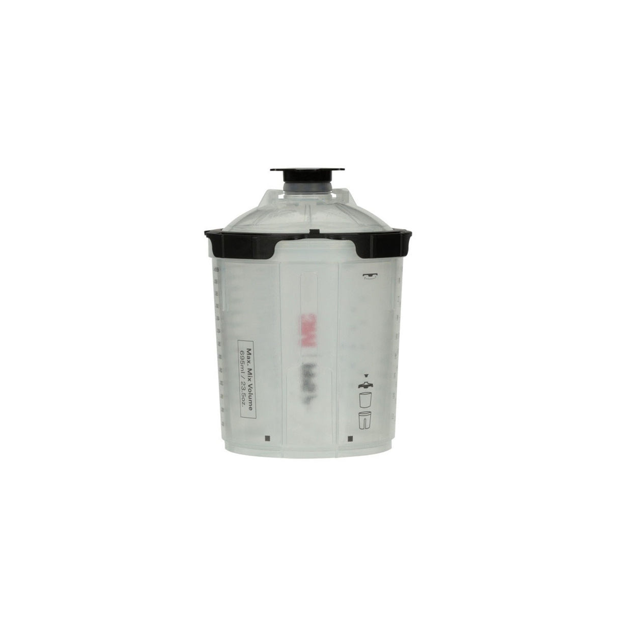 3M 26000 PPS Spray Cup System Kit Standard 22 oz 650 mL 200 Micron Filter Lids and Liners (7100284557) - 2