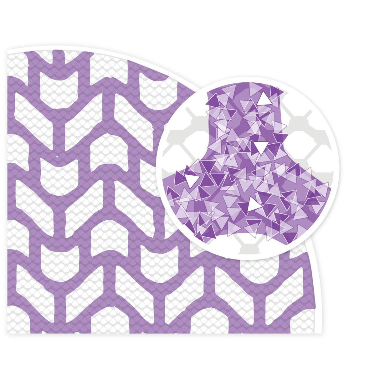 3M 710W Cubitron II Net Disc, 150+, Purple, 8 in x NH, Die 800L, Hook & Loop (7100287463) (300 Pack) - 2