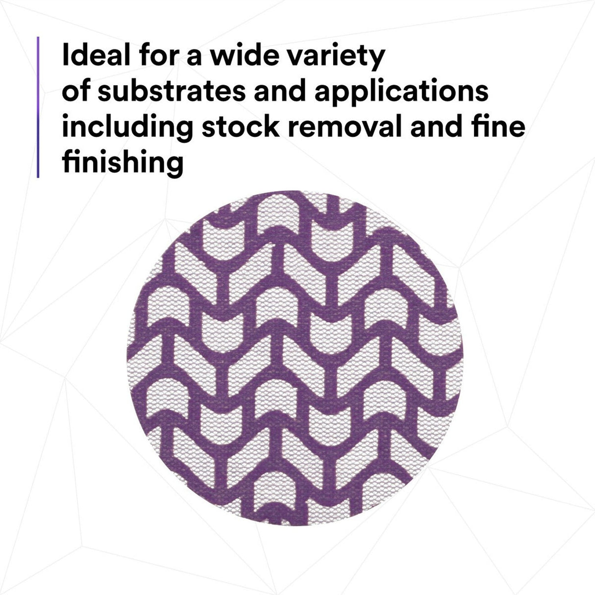 3M 710W Cubitron II Hookit Net Disc, 320+, 3 in, Die 300V, Hook and Loop, Purple, Dust-Free Sanding (7100287540) (300 Pack) - 10
