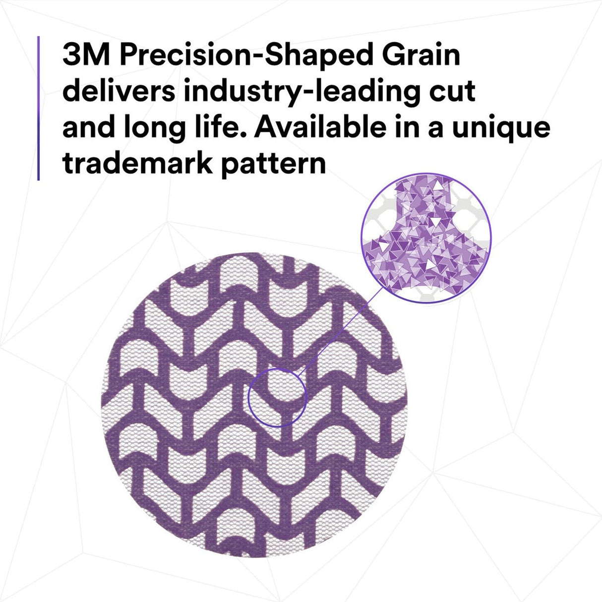 3M 710W Xtract Hookit Net Disc, 150+, 3 in x NH, Die 300V, Purple (7100287831) (300 Pack) - 7