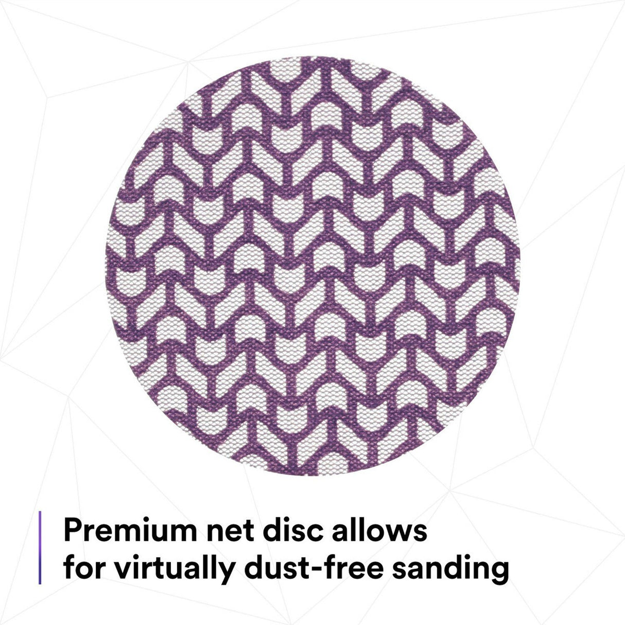 3M 710W Xtract Net Disc, 80+, Purple, 5 in x NH, Die 500X, Hook and Loop Sanding Disc (7100288128) (300 Pack) - 5