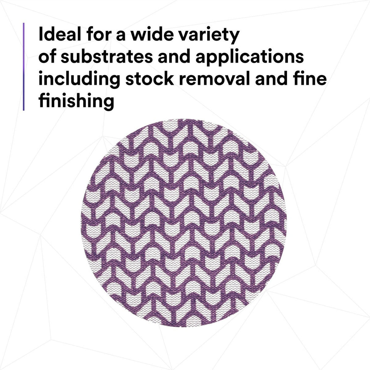 3M 710W Xtract Net Disc, 80+, Purple, 5 in x NH, Die 500X, Hook and Loop Sanding Disc (7100288128) (300 Pack) - 10