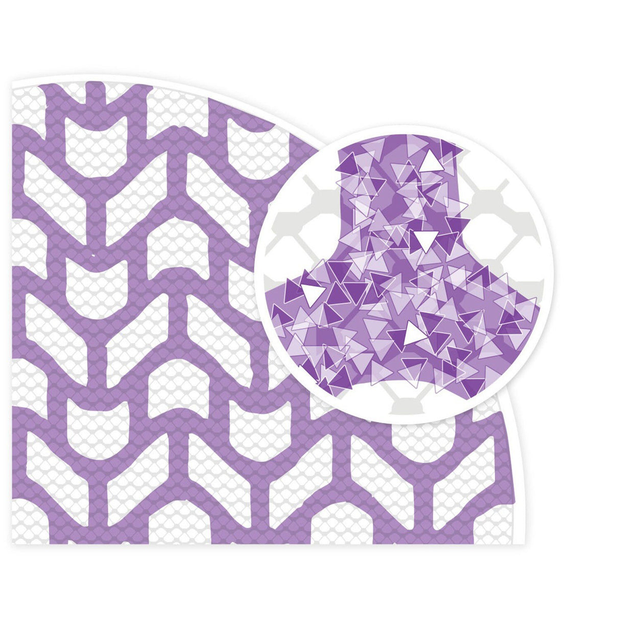 3M 710W Cubitron II Net Disc, 240+, 5 in x NH, Die 500X, Purple, Hook and Loop, Virtually Dust-Free (7100288133) (300 Pack) - 10
