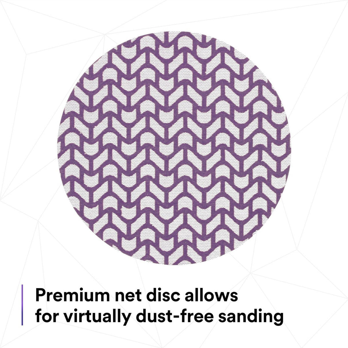 3M 710W Xtract Cubitron II Net Disc, 220 Plus, Hook and Loop, Purple, 6 in, Die 600Z (7100288135) (300 Pack) - 5