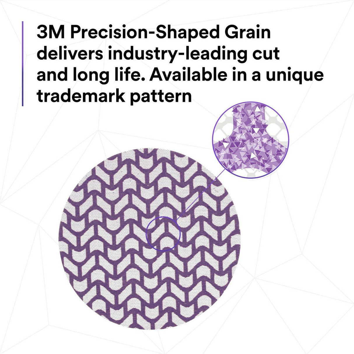3M 710W Cubitron II Hookit Net Disc, 220+, Purple, 5 in x NH, Die 500X (7100288230) (300 Pack) - 6