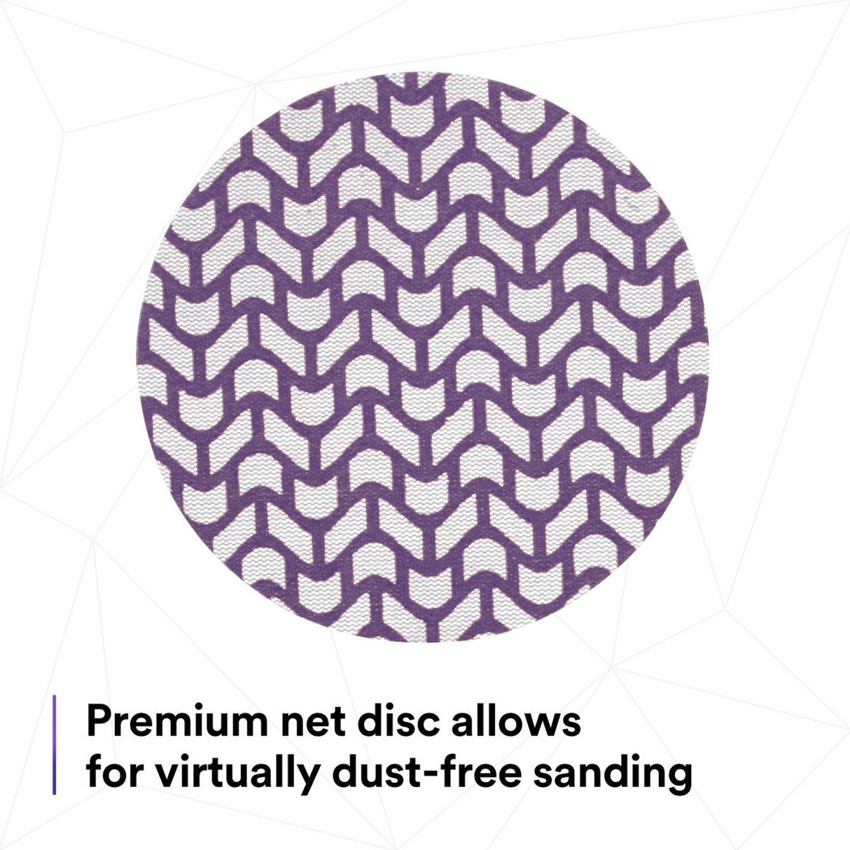 3M 710W 88473 Cubitron II Hookit Xtract Net Disc, 180+, Purple, 5 in, Die 500X (7100288231) (300 Pack) - 5