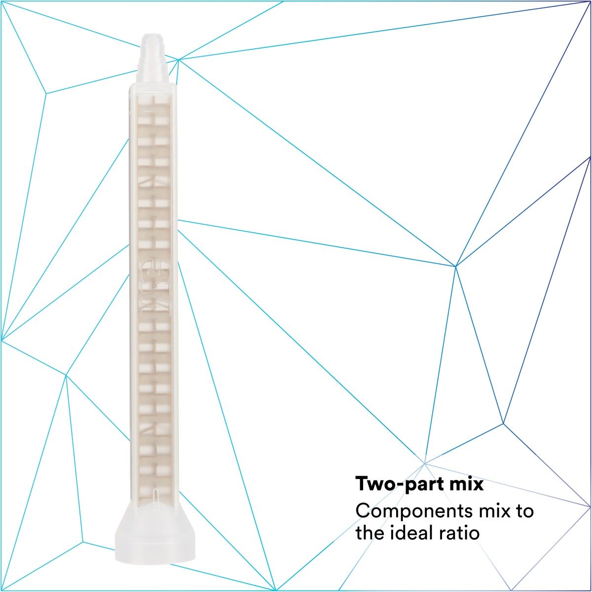 3M 08193 Static Mixing Nozzle, Cascade Mix Meter Nozzle, 200 mL, Gold (7100290361) (36 Pack) - 5