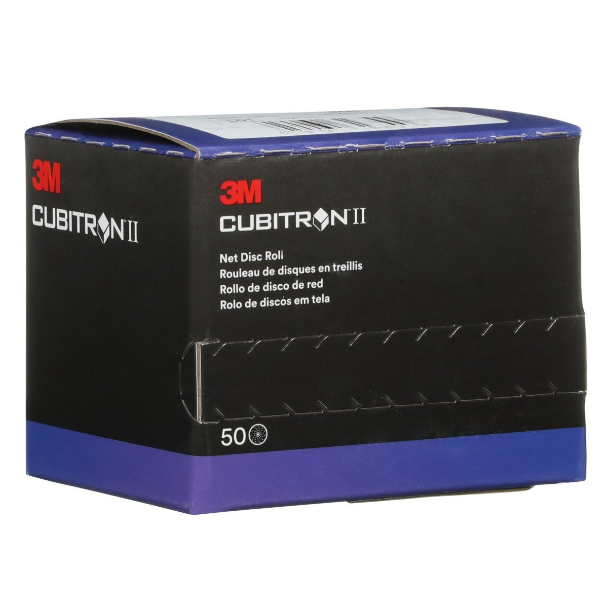 3M 710W Cubitron II Hookit Net Disc Roll, 3 in, 80+ Grit, Purple, 50 Discs per Roll (31679) (7100291693) (6 Pack) - 7