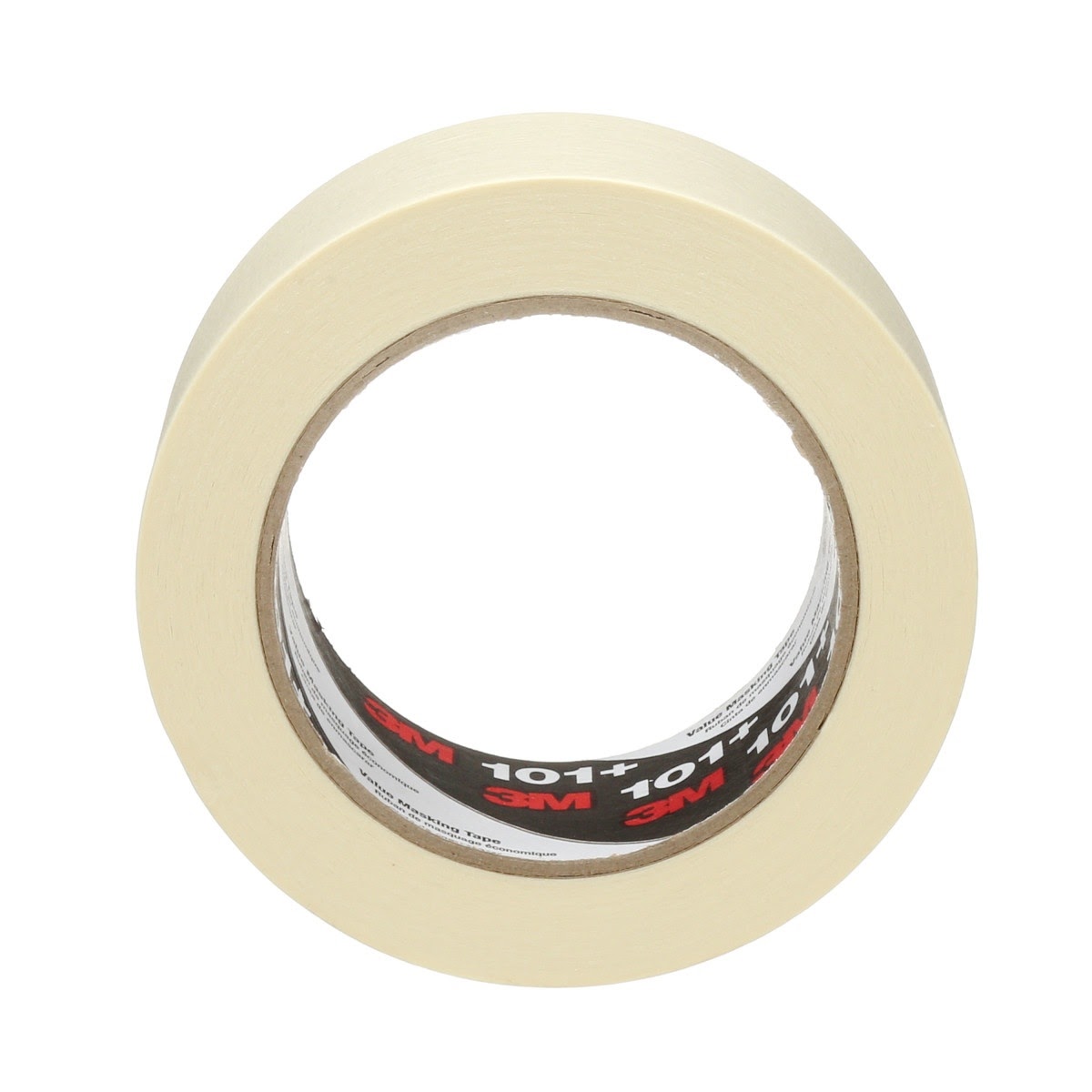 3M 101+ Value Masking Tape, Tan, 48 mm x 55 m, 5.1 mil (7100293677) - 3