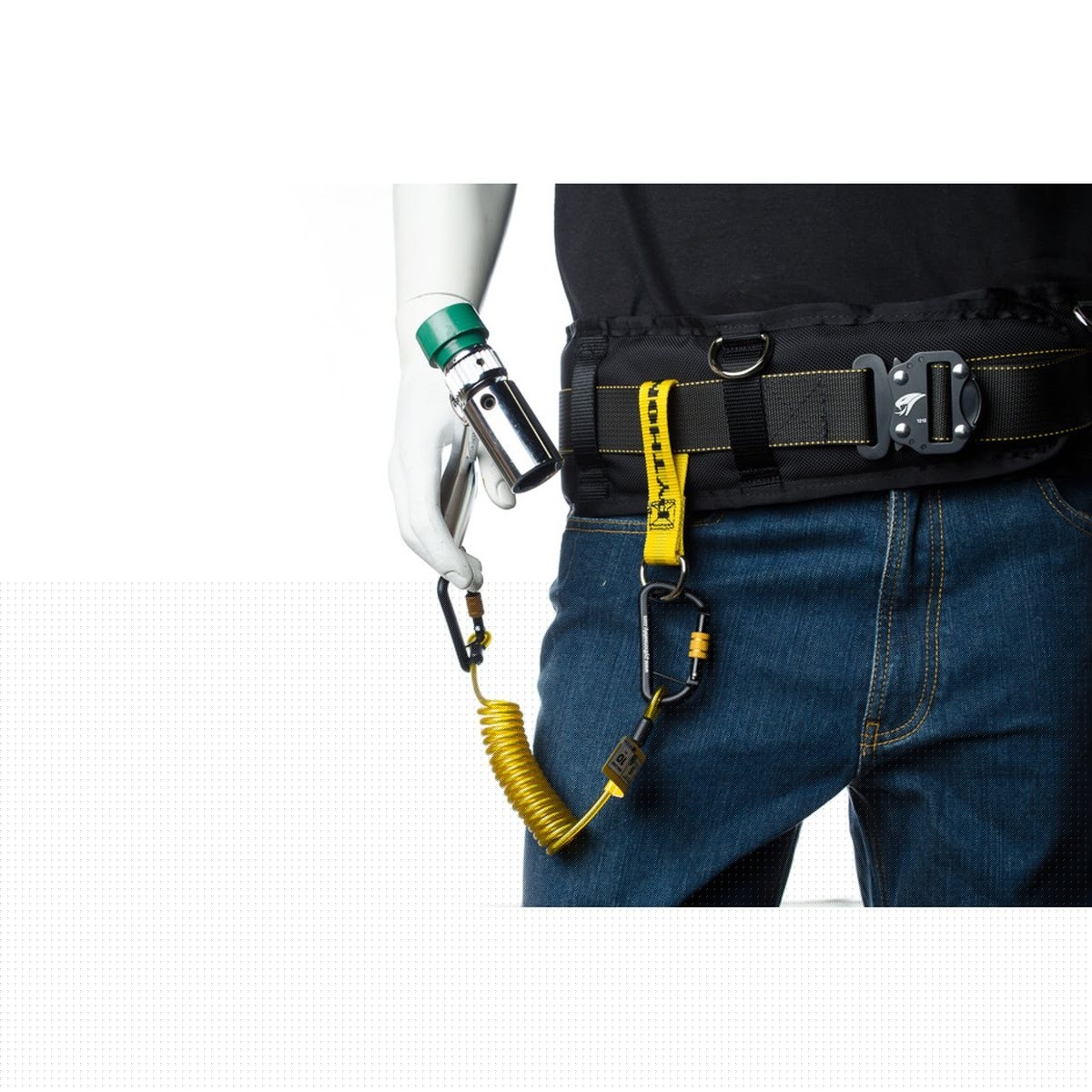 3M 1500116 DBI-SALA Belt Loop with D-ring, 5 lb Capacity, Yellow (7100310178) (10 Pack) - 3