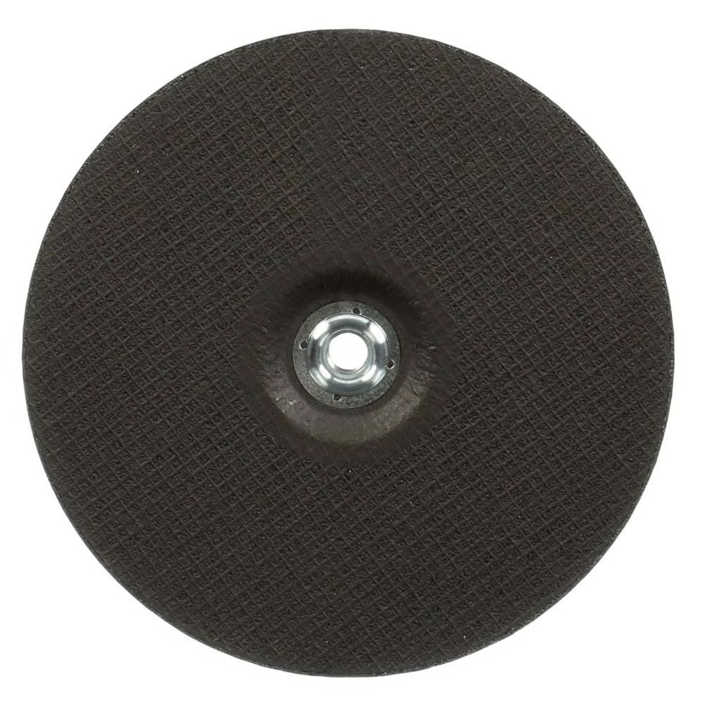 3M 88993 Cubitron 3 Cut and Grind Wheel, 36+ Grit, Type 27, 9 in x 1/8 in x 5/8 in-11 Thread, ANSI Rated for Cutting and Grinding (7100313197) (10 Pack) - 4