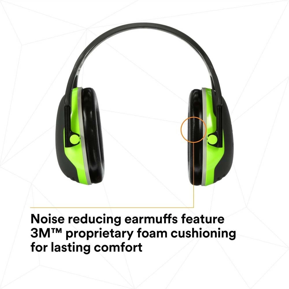 3M X4A PELTOR Over-the-Head Earmuffs, 27 dB NRR Hearing Protection (7100315081) - 7