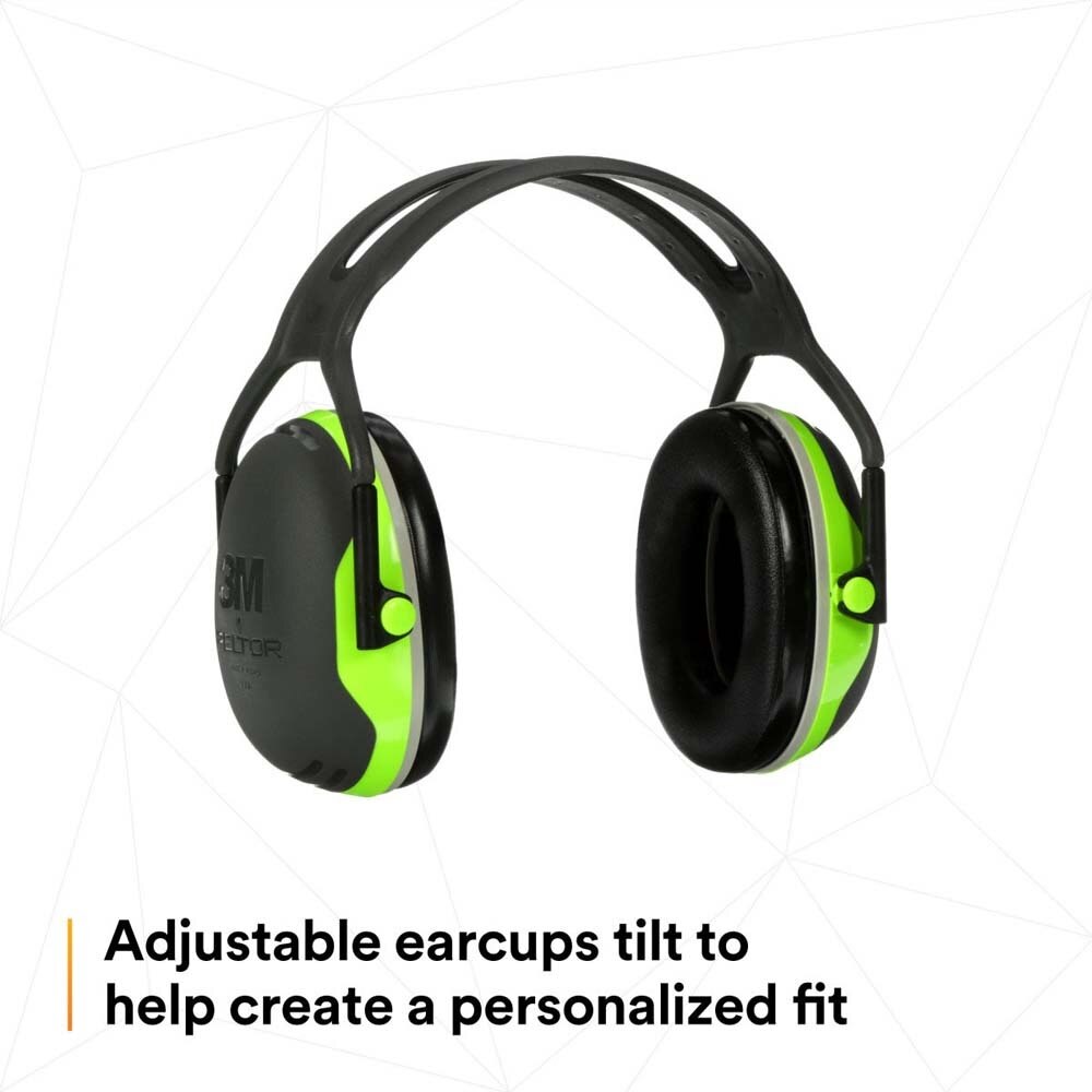 3M 7100315081 PELTOR X4A Over-the-Head Earmuffs, 27 dB NRR Hearing Protection - 8
