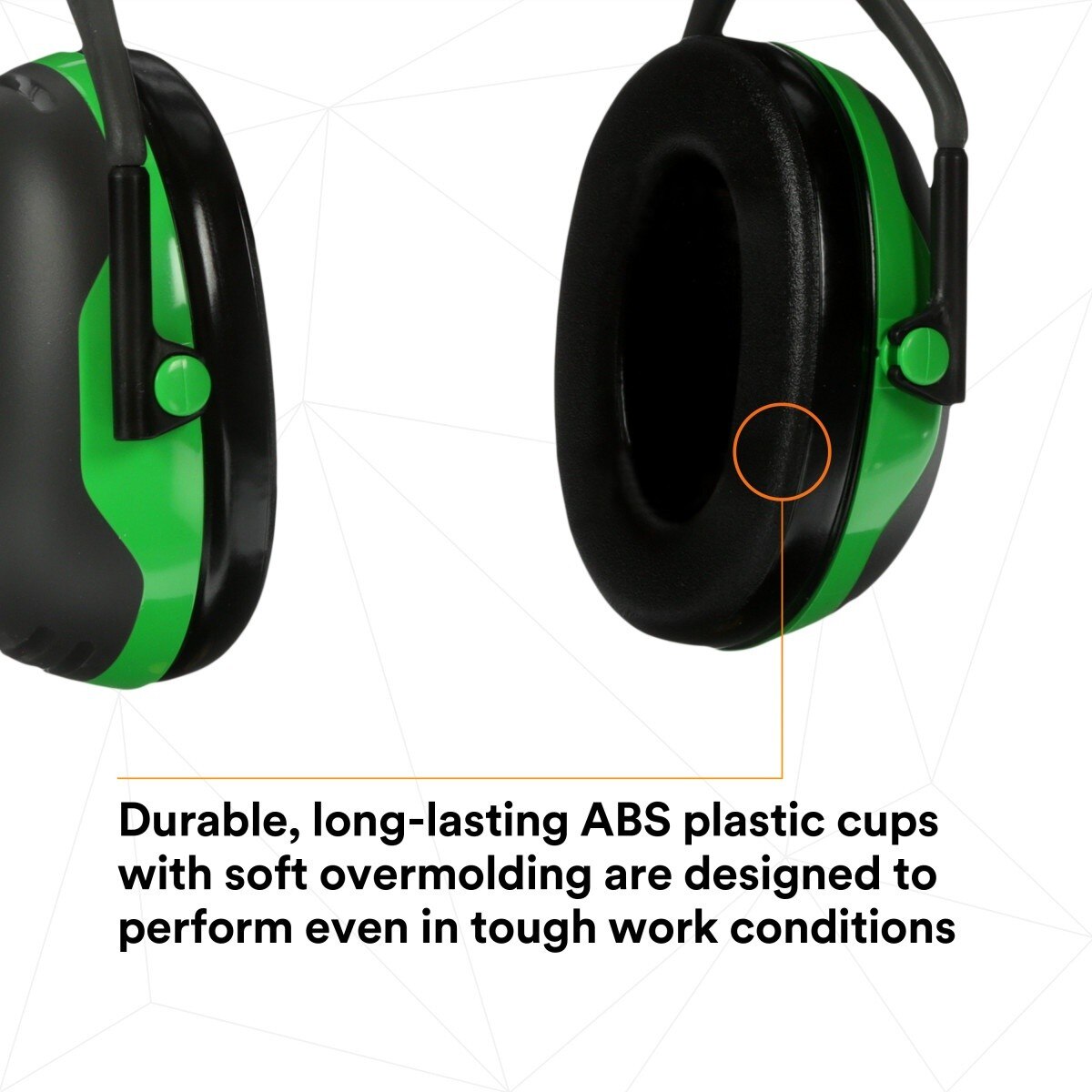 3M X1A PELTOR Over-the-Head Earmuffs, X Series, Green, One Size Fits Most (27287-case) (7100315111) (Case of 10) (10 Pack) - 5