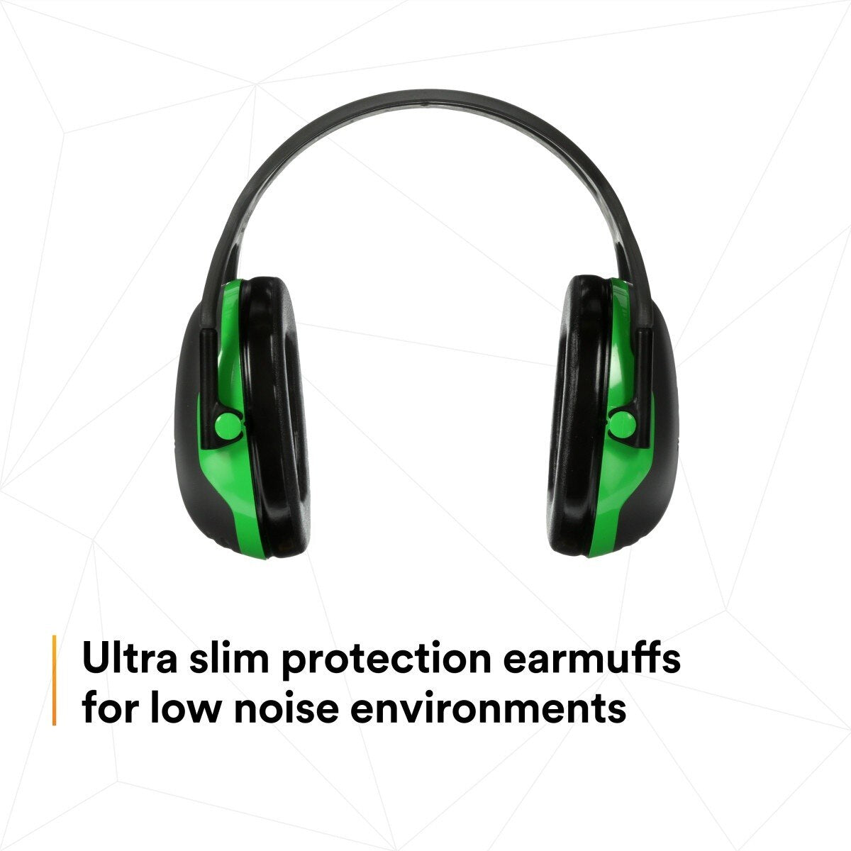 3M X1A PELTOR Over-the-Head Earmuffs, X Series, Green, One Size Fits Most (27287-case) (7100315111) (Case of 10) (10 Pack) - 7