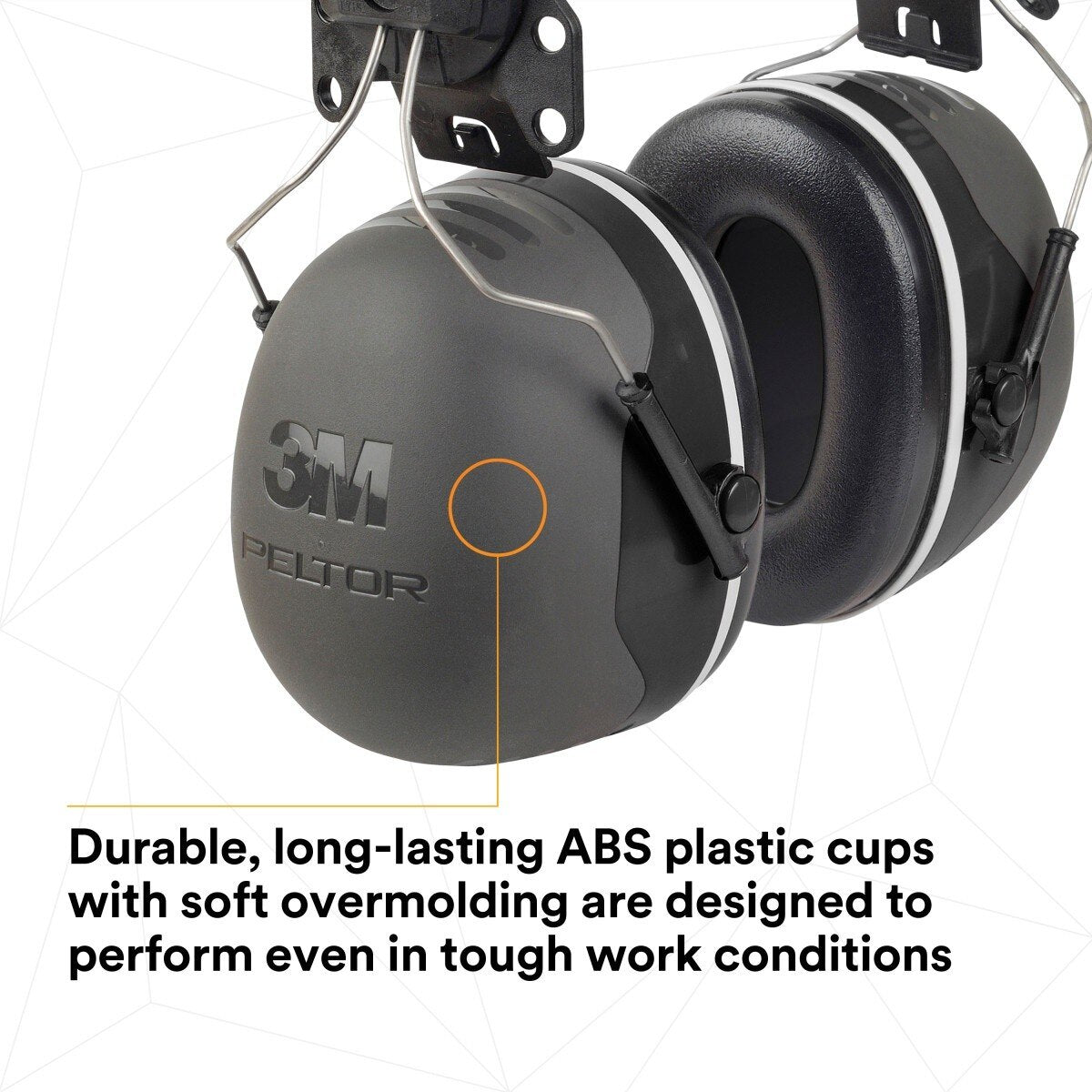 3M 7100315223 PELTOR X5P3E Hard Hat Attached Earmuffs NRR 31 dB Black (1 Pack) (10 Pack) - 3