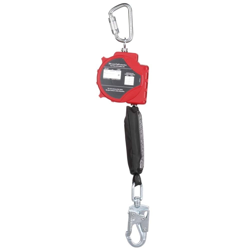 3M 3100516 Protecta Self-Retracting Lifeline with Carabiner , Web, Steel Swivel Snap Hook, 20 ft. (7100319948) - 3