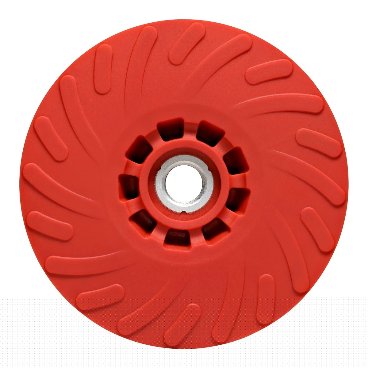 3M 11225 Disc Back-up Pad Ribbed, Extra Hard, Red, 6 in (7100362486) - 2