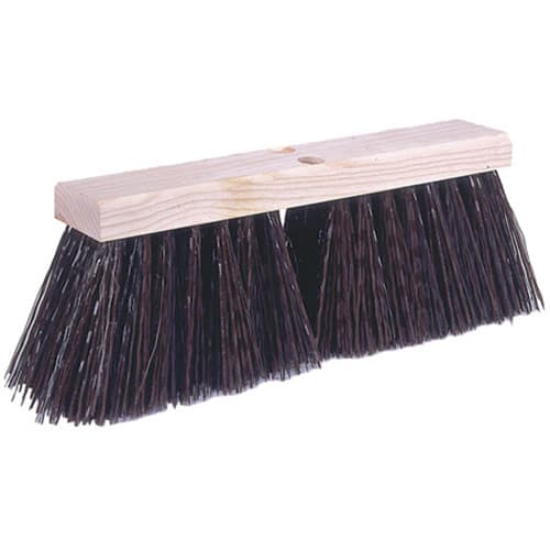 Weiler 42174 24" Street Broom, 5-1/4" Trim, Brown Polypropylene Fill
