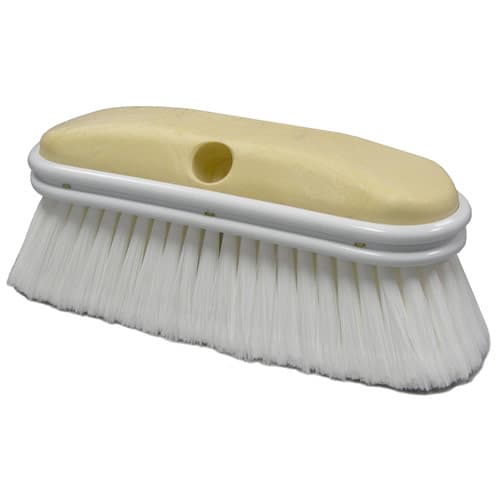 Weiler 44510 9-1/2" Truck Wash Brush, Flagged White Polystyrene Fill