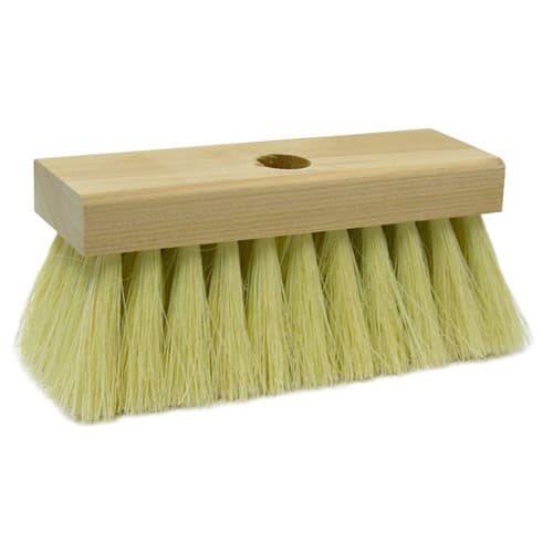 Weiler 44884 7" Roof Brush, White Tampico Fill w/ 48" Tapered Handle