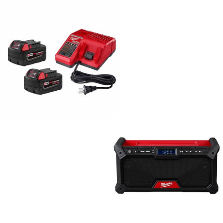 Milwaukee 48-59-1852B M18 18V Starter Kit W/ FREE 2952-20 M18 Jobsite Radio