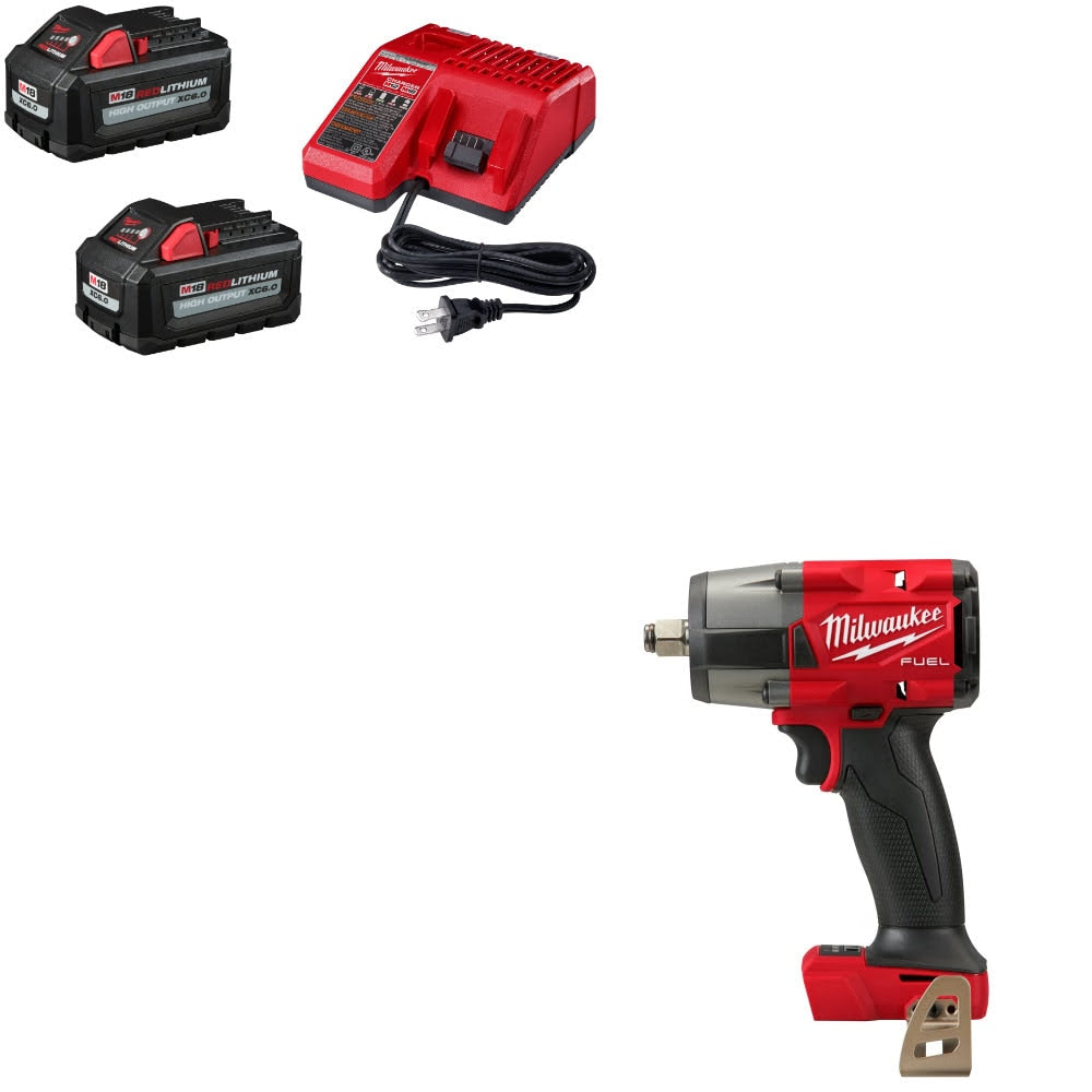 Milwaukee 2962-20 Impact Wrench Kit W/ FREE 48-59-1862S Battery