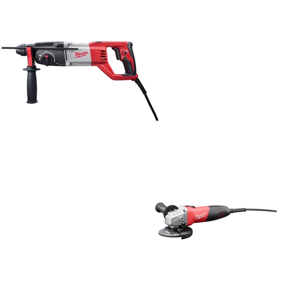 Milwaukee 5262-21 1" SDS Plus Rotary Hammer W/ FREE 6130-33 Small Angle Grinder