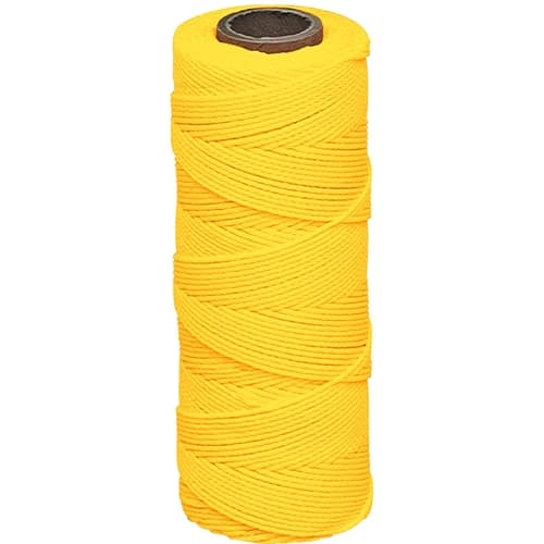MarshallTown 628 16578 - Braided Nylon Mason's Line 1000' Yellow, Size 18 6" Core