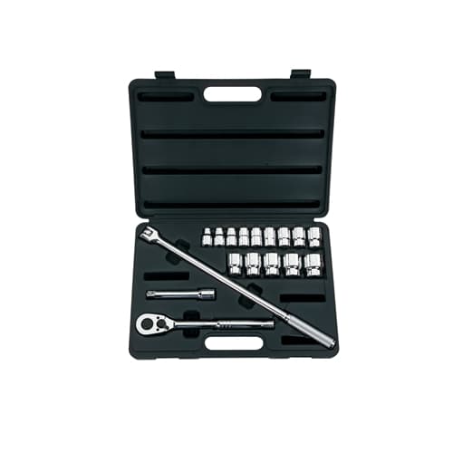 Stanley 85-425 17 Pc Socket Set 1/2" Drive 12 Pt SAE