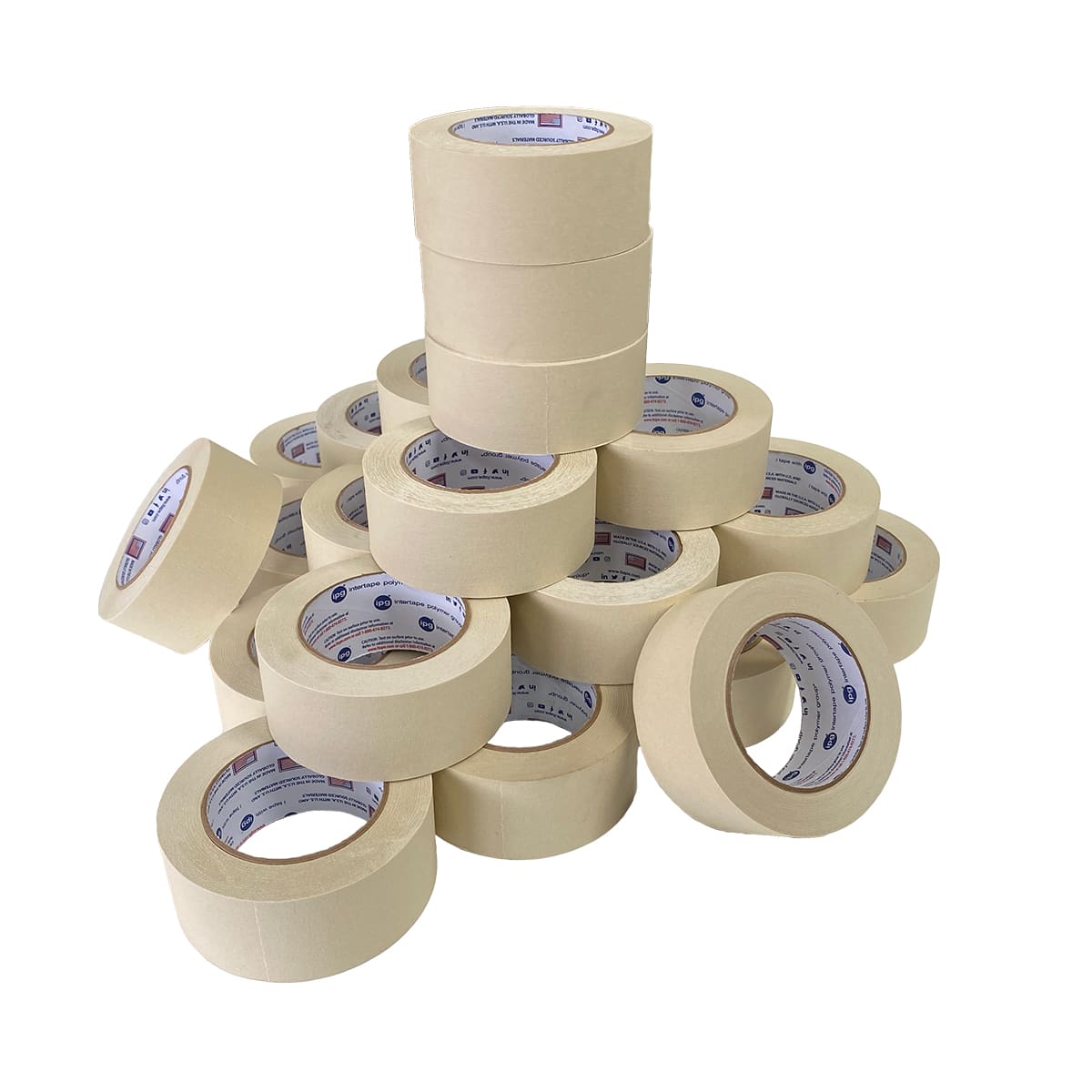 Intertape 86483 506 2" Paper Masking Tape 60yd, 24 Rolls