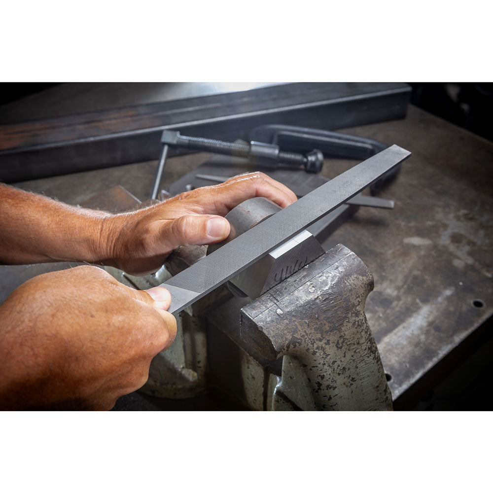 Crescent Nicholson 21910N 10" 2-in-1 Bastard and Smooth Cut File - 7