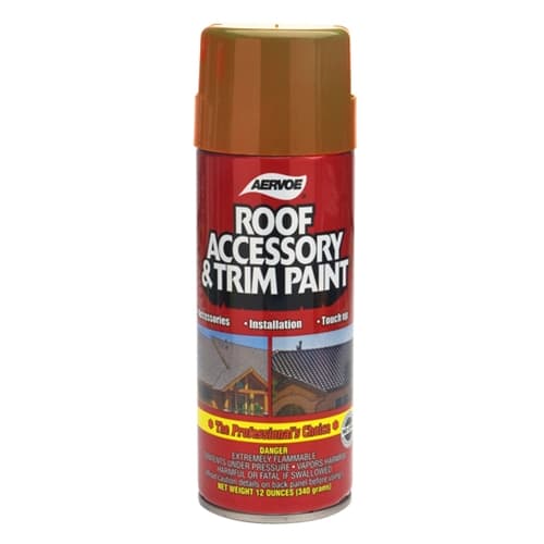 Aervoe 1603 12 oz. Rustic Brown Roof Accessory and Trim Paint - 2