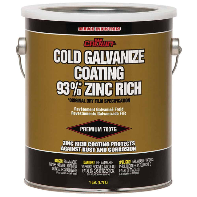 Aervoe 7007G 1 Gallon Cold Galvanize Coating 93% Zinc Rich