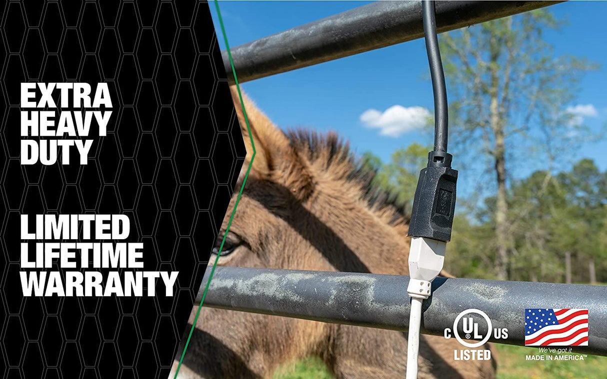 AgriPro 64818101 10/3 SJTOW 100-Foot Extra Heavy Duty 15 Amp Farm/Workshop Extension Cord, 100- - 6