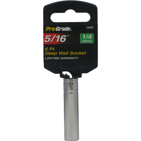 Allied 12303 1/4" Drive 6 Point 5/16" Deep Wall Socket