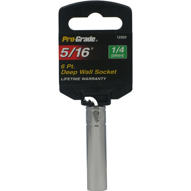 Allied 12303 1/4" Drive 6 Point 5/16" Deep Wall Socket