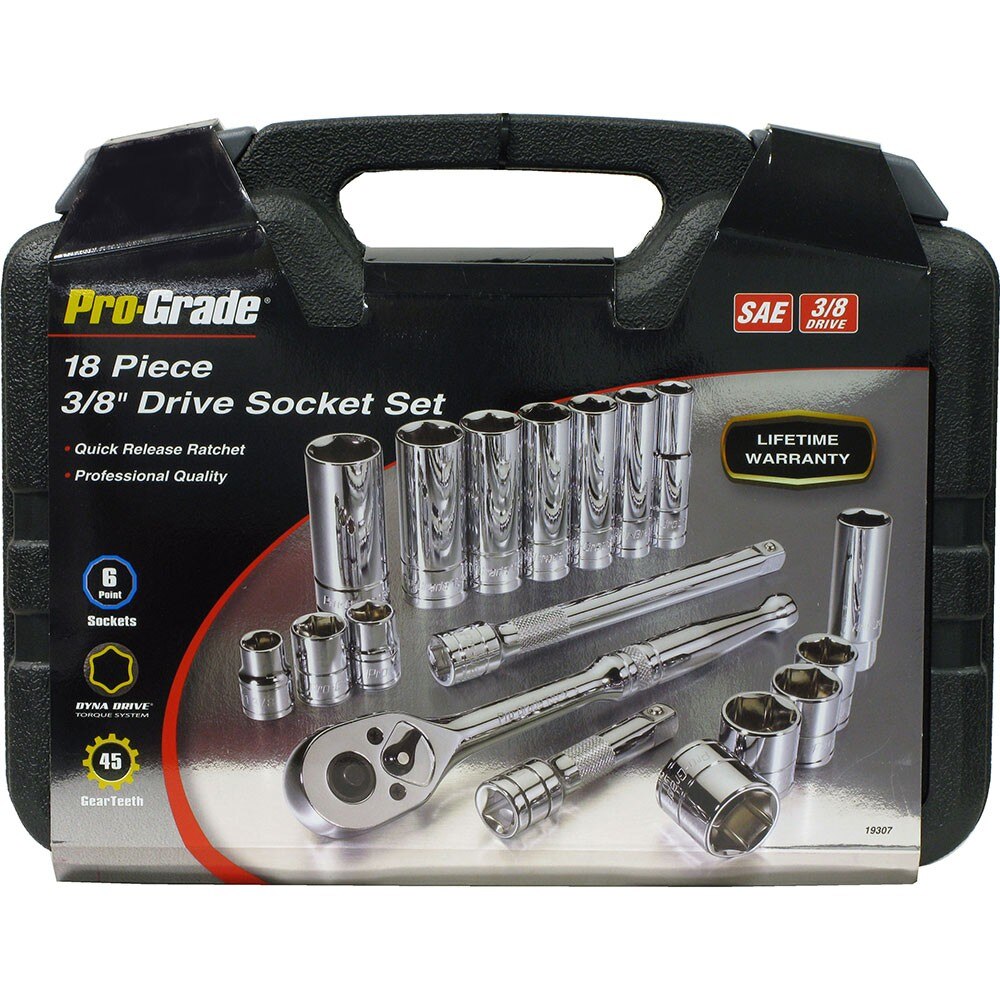 Allied 19307 3/8" Drive 18 Piece SAE Socket Set In Case - 2