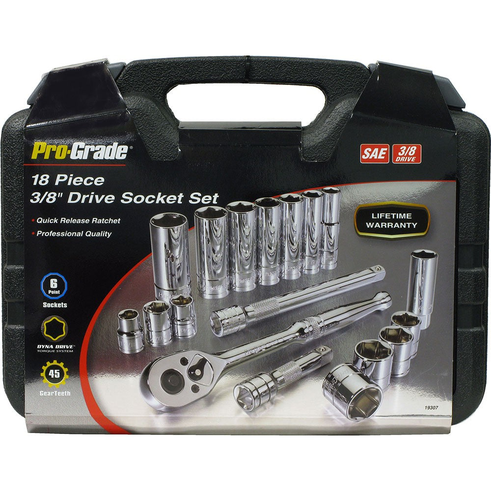 Allied 19307 3/8" Drive 18 Piece SAE Socket Set In Case - 2