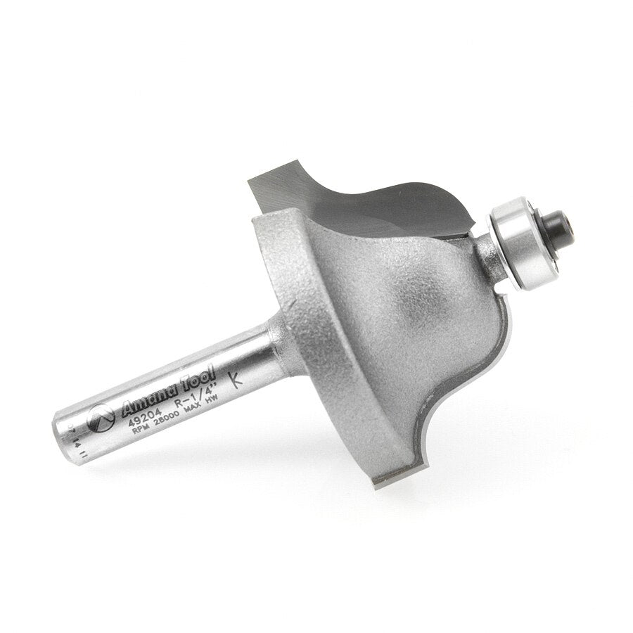 Amana 49204 Roman Ogee 1/4" Radius 1/4" Shank Router Bit - 2