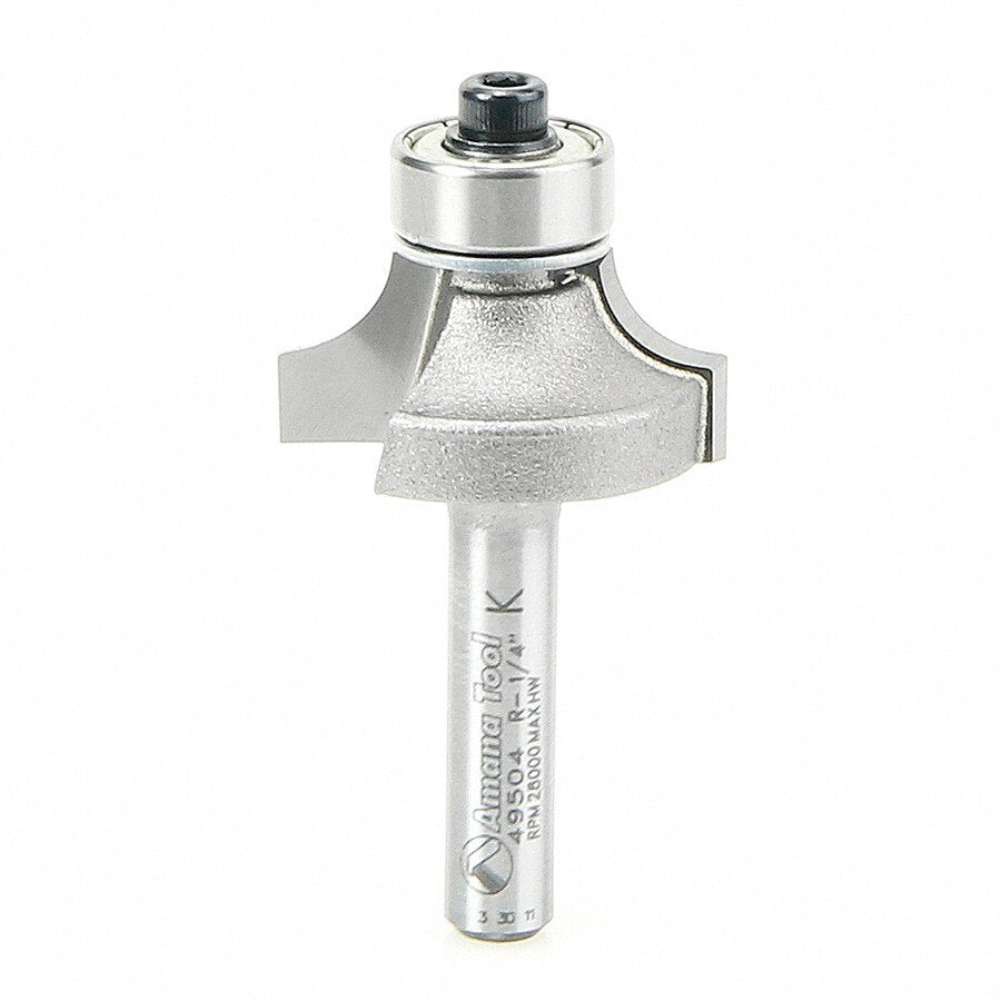Amana 49504 Corner Rad 1/4" Radius 1/4" Shank Router Bit