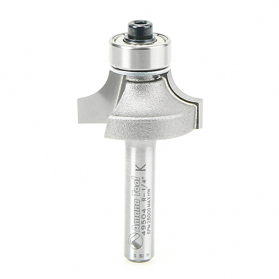 Amana 49504 Corner Rad 1/4" Radius 1/4" Shank Router Bit
