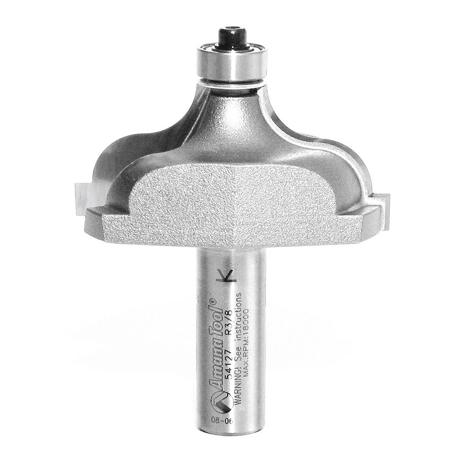 Amana 54127 Carbide Tipped Ogee Fillet 3/8 Radius x 2-1/4 Dia x 15/16 x 1/2 Inch Shank