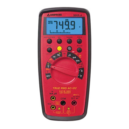 Amprobe 38XR-A 1000V DC True RMS Multimeter w/RS232 Output