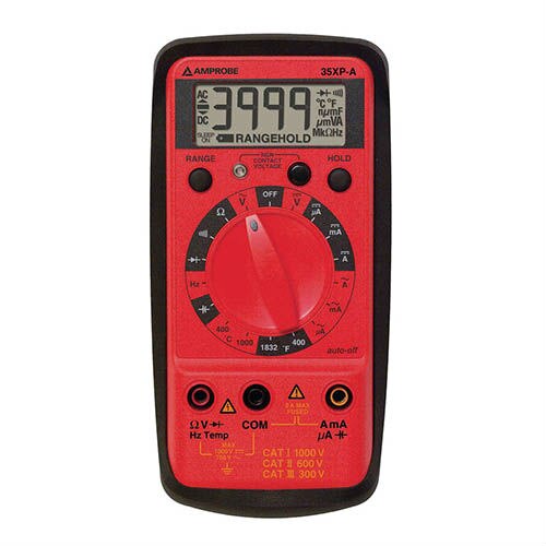 Amprobe 35XP-A 600V DC Digital Multimeter with Temperature