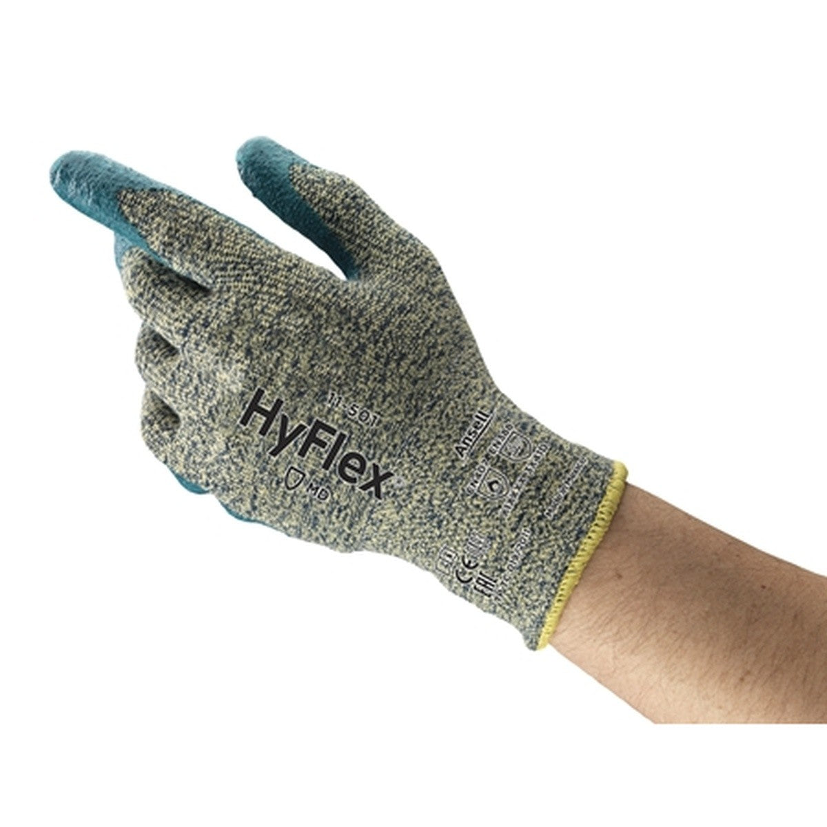 Ansell 11-501-10 HyFlex Kevlar Palm-Coated Cut-Resistant Glove Size 10 - 3