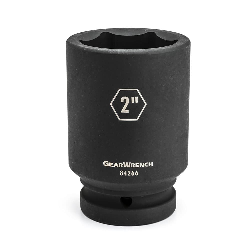GearWrench 84273 1" Drive 6 Point Deep Impact SAE Socket 2-9/16" for Heavy-Duty Fastening