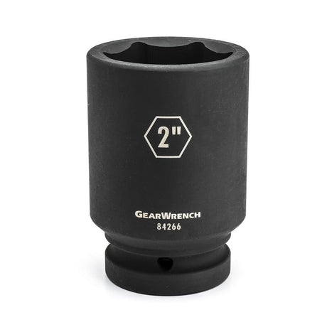 GearWrench 84273 1" Drive 6 Point Deep Impact SAE Socket 2-9/16" for Heavy-Duty Fastening